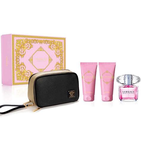 versace bright crystal 3 piece gift set|versace bright crystal perfume set.